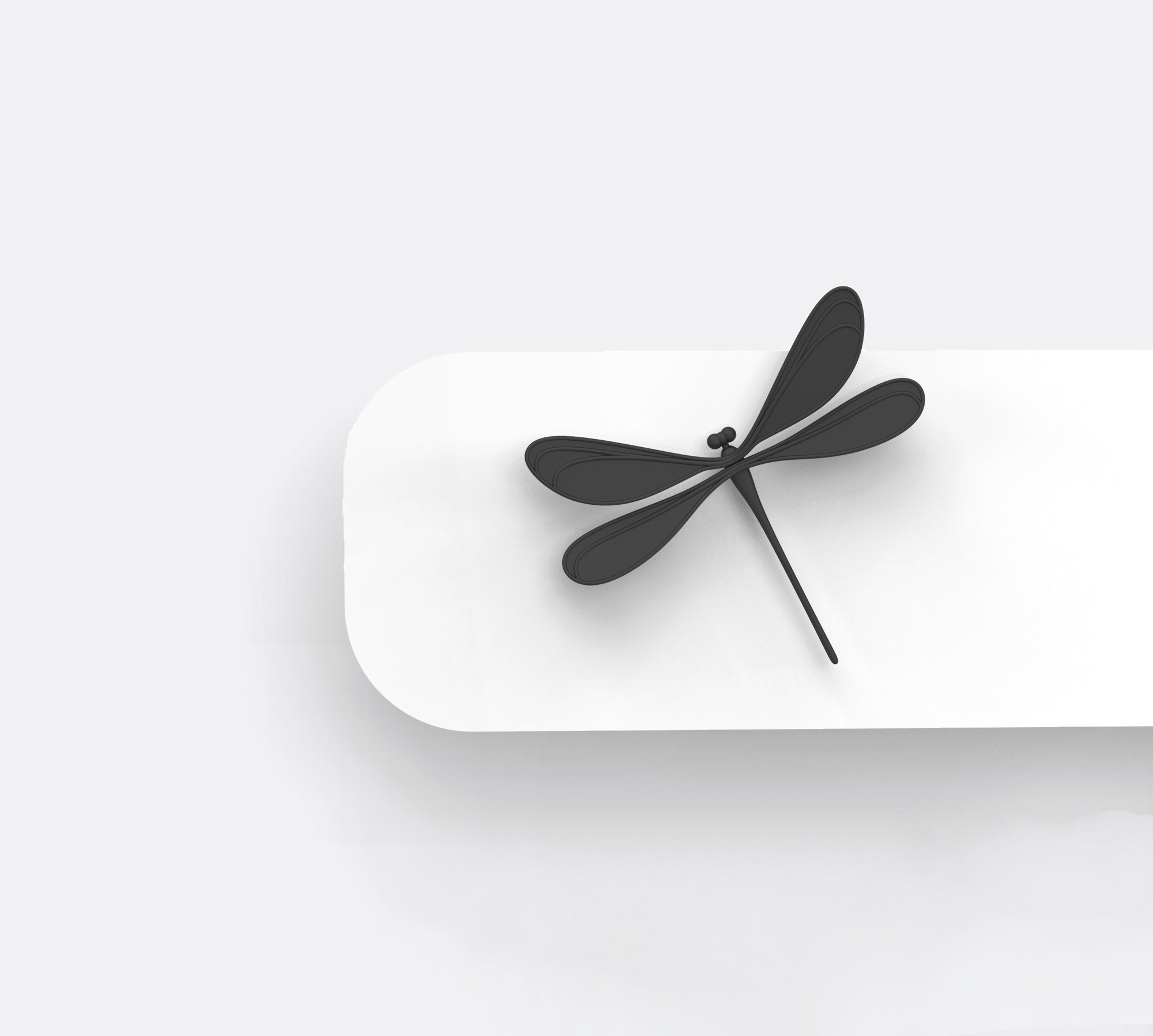 magnet board with dragonfly magnet